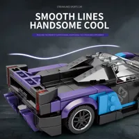 Reobrix 678 390 pièces SABRE Supercar, kit de modèle de voiture de course à construire soi-même, cadeau idéal pour les garçons, les adolescents et les amateurs de voitures de sport, ensembles de blocs de construction