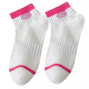 Angel Ankle <b>Socks</b> Women Breathable Sweat Absorbing <b>Polyester</b> Cotton Short <b>Socks</b> Summer Casual Student Style - Product Image 5