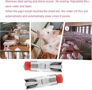 Bebedero Automático de Acero Inoxidable para Lechones, Tetina para Beber para Animales de <span class=keywords><strong>Granja</strong></span>, Pequeños Animales, Bebedouro Para Porcos, Abreuvoir à <span class=keywords><strong>Porcs</strong></span> - Product Image 2