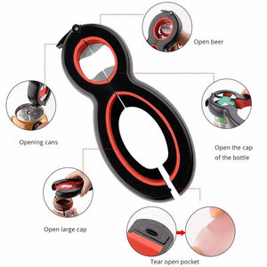 Wholesale Kitchen Gadget Stainless Steel 8-Character Can <b>Openers</b> Six-in-One Pear-Shaped Beer Bottle <b>Opener</b> - Product Image 6