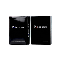 Ensemble de cartes à jouer de qualité supérieure en gros, cartes de poker en papier d'art durable avec emballage personnalisé, événements promotionnels, options de logo personnalisé