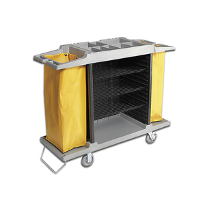 Carrello Classico per Hotel da 48 L con Scomparti Portaoggetti e Ruote per Prodotti per la Pulizia - Product Image 2