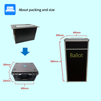 La urna de votación inteligente modular se utiliza para votar y contar para las boletas de papel.