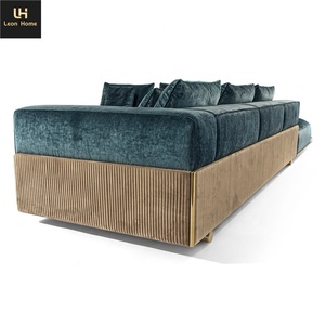 Sofá de tela de terciopelo de lujo para sala de estar, muebles para el hogar, tres plazas, último diseño - Product Image 6