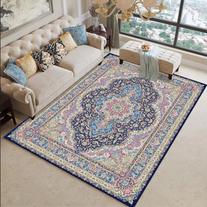 <span class=keywords><strong>Tapis</strong></span> persan vintage antidérapant et lavable pour salon, motif floral oriental, <span class=keywords><strong>tapis</strong></span> de sol doux et chaud à poils ras pour <span class=keywords><strong>chambre</strong></span> à coucher - Product Image 6