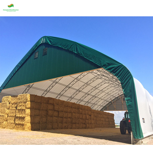 Tenda de Armazenamento de Tecido com Estrutura Metálica Certificada CE 30x60 pés, Cobertura Durável para Garagem, Armazenamento Agrícola e Comercial - Product Image 6