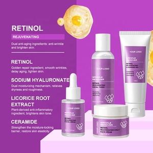 Etiqueta privada Retinol <span class=keywords><strong>Kit</strong></span> DE CUIDADO DE LA PIEL antienvejecimiento Hidratante Rutina facial para mujeres - Product Image 2