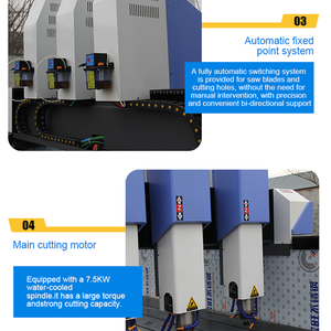 Machine de gravure automatique sur <span class=keywords><strong>marbre</strong></span> à 3 têtes, système PLC, CAD/CAM/G Code, 7,5 kW, 220 V/380 V, 50 Hz, puissance, 3000 mm, longueur, 4000*3000*2000 mm - Product Image 5