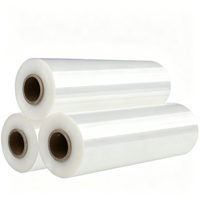 Film étirable PE translucide imperméable de qualité alimentaire pour l'emballage des produits en supermarché, largeur 50 cm, moulage par soufflage