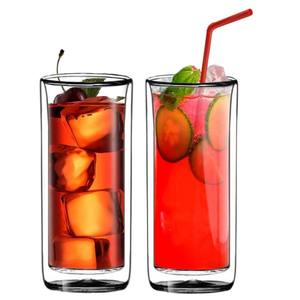 Vasos termo borosilicato con aislamiento de doble pared, de cristal transparente para cerveza vaso Highball/Cóctel/limonada/té helado - Product Image 4