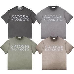 T-shirt délavé effet vieilli SATOSHI Premium Graphic Top <span class=keywords><strong>NAKAMOTO</strong></span> 90s Retro Crypto Streetwear SS26 Drop pour les cadeaux urbains Hypebeast SN - Product Image 1