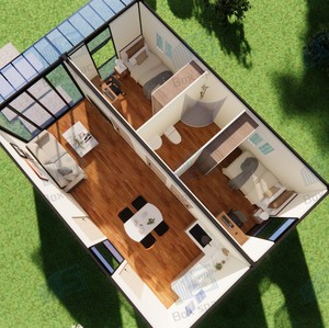 Casas Contenedor Prefabricadas de 40 pies, 3 Dormitorios, <span class=keywords><strong>Casa</strong></span> Prefabricada de Lujo, <span class=keywords><strong>Casa</strong></span> Contenedor Pequeña y Económica, <span class=keywords><strong>Casa</strong></span> Móvil Prefabricada con Diseño Personalizado - Product Image 1