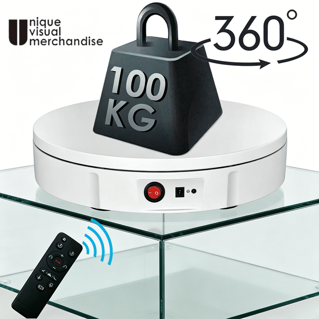 Heavy Duty 100kg Load Electric 360 - Degree Rotating Display Stand Ideal Turntable for Jewelry Photography Video Shooting Props