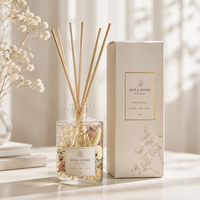 Diffuseur de parfum de luxe personnalisé avec fleurs séchées |   Fabricant et fournisseur en gros d'ensembles de diffuseurs de parfum d'ambiance OEM