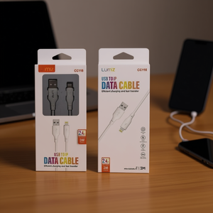 Câble de données USB vers IP Lumiz 3M 2.4A pour charge rapide et transfert - Product Image 3