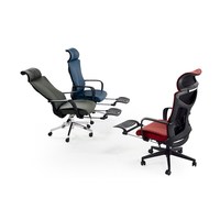 Chaise de bureau de direction ergonomique moderne à dossier haut en cuir PU, pivotante et réglable, prix d'usine