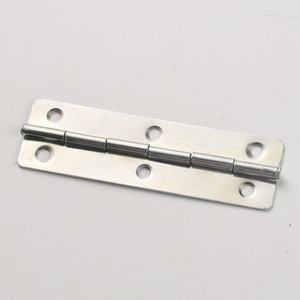 Flat Hinge 100mm Long Nickel Plated <b>Silver</b> 6 Hole For Wooden <b>Box</b> Gift Craft Packaging Accessories - Product Image 3