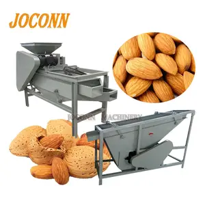 Otomatis Hazelnut Almond Mesin Penembakan/Almond Nut Cracker Dehuller Pemipil/Aprikot Kernel Breaker Husker Mesin untuk Dijual