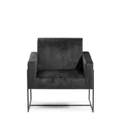 Laynsino काले मखमल एकल सोफे कमरे में रहने वाले फर्नीचर अवकाश मखमल हाथ कुर्सी स्टाइलिश कुर्सी के साथ एक आधुनिक डिजाइन