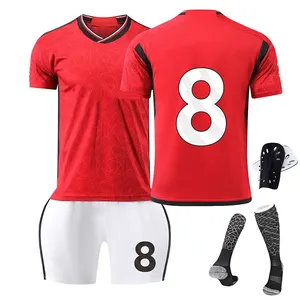 하이 퀄리티 남성 의류 세트 빨간색 xxl 개인 이름 다시 축구 셔츠 운동복
