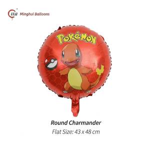 Anime Foil Balloons Pikachu Charmander Pokeball Lightning Shape Mylar Balloon Kids <strong>Birthday</strong> Party <strong>Decor</strong> Balloon - Product Image 3