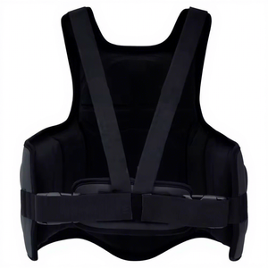 Protège-poitrine en cuir personnalisé avec logo pour la boxe, les arts martiaux mixtes (MMA), le taekwondo, entraînement, protection corporelle, protection anti-dérapante en mousse pour le ventre - Product Image 2