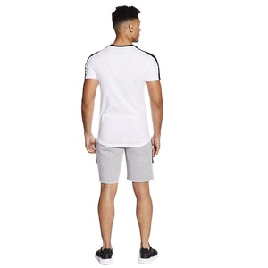 ชุดกีฬา2ชิ้นสำหรับผู้ชาย,ชุดสองชิ้นเสื้อยืดและกางเกงขาสั้นแขนสั้นเล่นกีฬาขายส่งสำหรับฤดูร้อน - Product Image 4