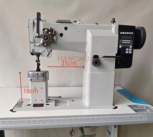 Máquina de Coser Industrial de Puntada Fija con Alimentación Automática Hanchuang HC-5TSM6, 750W, 220V, Accionamiento Directo, Cabezal Único, Doble Aguja, Tipo Post Bed - Product Image 4