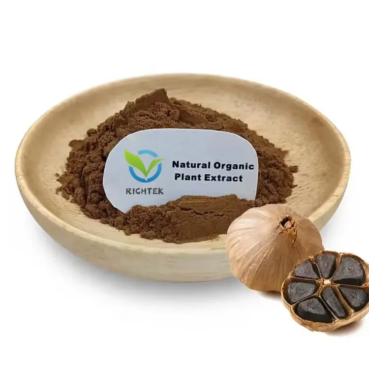 100% Pure Factory Natural Flavor Water Soluble Wholesale Bulk Black Garlic Extract Black Garlic Powder