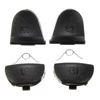 Boutons de manette de jeu de remplacement pour manette PS4 L1 R1 L2 R2 Boutons de déclenchement Pièces de réparation Accessoires de jeu