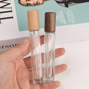 Offre Spéciale forme rectangulaire vide en verre clair rechargeable 30ml 50ml 100ml <span class=keywords><strong>bouchon</strong></span> de <span class=keywords><strong>bouteille</strong></span> de parfum en bois - Product Image 6