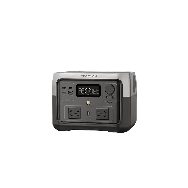 Портативная электростанция ECOFLOW RIVER 2 Max 512Wh LiFePO4 батарея 1000 Вт Солнечная энергия 1 час быстрая зарядка солнечного генератора MPPT