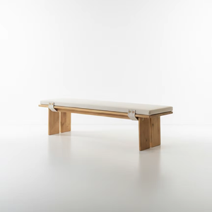 Banc rectangulaire en bois massif Kaede - Durable et facile à nettoyer pour une utilisation en extérieur dans les appartements ou les hôtels - Product Image 6