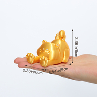 Support de téléphone en forme de chat en PLA finition soie, extensible, luxe léger, mignon, support de bureau, minimaliste chic, décoration de bureau à domicile, cadeau adorable