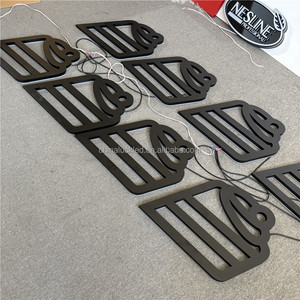 Letreros luminosos LED personalizados con logotipo, tienda de negocios al aire libre, señalización frontal <span class=keywords><strong>exterior</strong></span> pintada, <span class=keywords><strong>letrero</strong></span> retroiluminado de acrílico 3D - Product Image 2