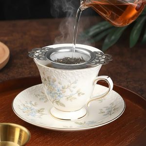 <b>Tea</b> Infusion Tool Flower Stainless Steel Wire Mesh Strainer / Loose <b>Tea</b> Filter Infuser - Product Image 2