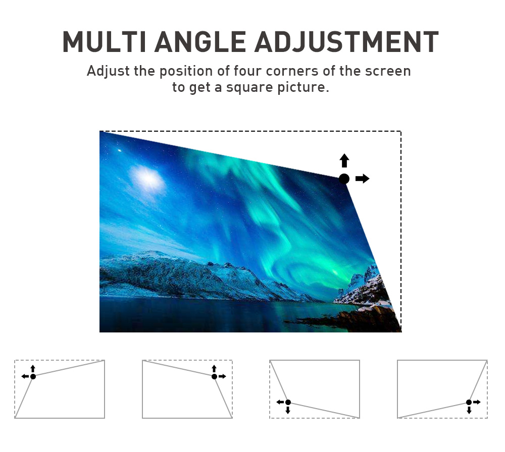 Best P09 II DLP 0.2" 65 Lumens 1G8G Android 9.0 OS 3D smart mini projector home therter projector