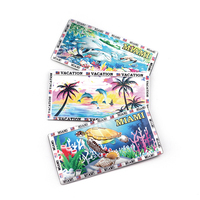 Aimant de réfrigérateur personnalisé en gros, souvenir de Monaco, autocollant en aluminium pour réfrigérateur, cadeau touristique