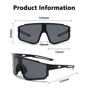 Lunettes de soleil de sport surdimensionnées haut de gamme pour le cyclisme, la randonnée, les aventures en <span class=keywords><strong>montagne</strong></span>, résistantes au vent, protection UV400 - Product Image 4