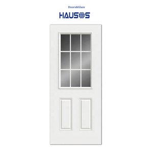 Grilles 9-Lite à bas prix entre les inserts en verre haut-porte en verre <span class=keywords><strong>d</strong></span>'entrée avant en acier - Product Image 1