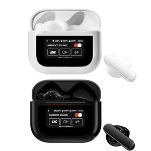 Bán buôn không dây Earbuds đúng không dây HIFI âm nhạc tai nghe LCD Màu màn hình cảm ứng thể thao Microphone Tai nghe - Product Image 1