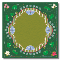 Tapis de mahjong américain pliable, antidérapant, insonorisant, résistant à l'eau, lavable, pour 4 joueurs, idéal pour les réunions de famille et les pique-niques