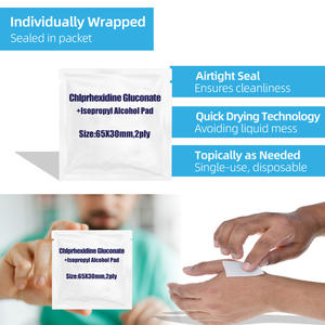 Tisu pembersih tangan serbaguna antiseptik medis <span class=keywords><strong>70</strong></span>% bantalan alkohol & penyeka bantalan alkohol Mini untuk pembersihan - Product Image 6