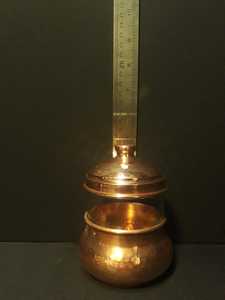 Handcrafted Copper <b>Spice</b> <b>Jar</b> Set with Glass Window & Lid, Decorative Kitchen Storage Containers for <b>Spices</b>, Herbs & Dry Goods - Product Image 3