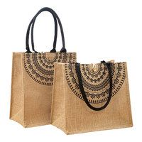 Sac fourre-tout en lin pour femme, motif floral, pliable, avec deux poignées, fait main, pour le travail, les trajets domicile-travail, les courses, respectueux de l'environnement