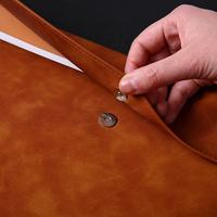 Carpeta de cartera de cuero PU de Color con logotipo personalizado A4, soporte de Certificado de archivo de piel sintética suave, organizador de documentos de oficina, archivo