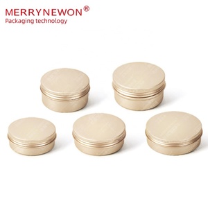 Tarro de Aluminio Mate Color Oro Rosa de 5ml, 10ml, 20ml, 30ml, 50ml, 60ml, 80ml, 100ml, 250ml con Tapa de Rosca para Bálsamo Labial o Té - Product Image 1