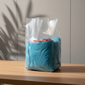 Rollo de Bolsas de Plástico Transparente HDPE con Refuerzo Lateral, Grado Alimenticio, Tipo <span class=keywords><strong>PE</strong></span>, para Envasado de Productos de Supermercado, Novedad 2025 - Product Image 1