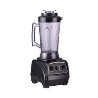 Elektrische blender met grote capaciteit, 2 liter, 2200 W, 25000 RPM, met 2 roestvrijstalen messen, multifunctioneel voor huishoudelijk, hotel- en buitengebruik