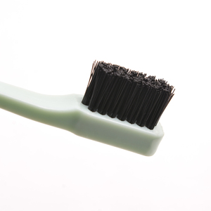 Venta al por mayor de fábrica de plástico antiestático 2 en 1 Cepillo de control de bordes colores personalizados peine de cejas de doble cabeza cepillo de borde de nailon - Product Image 4
